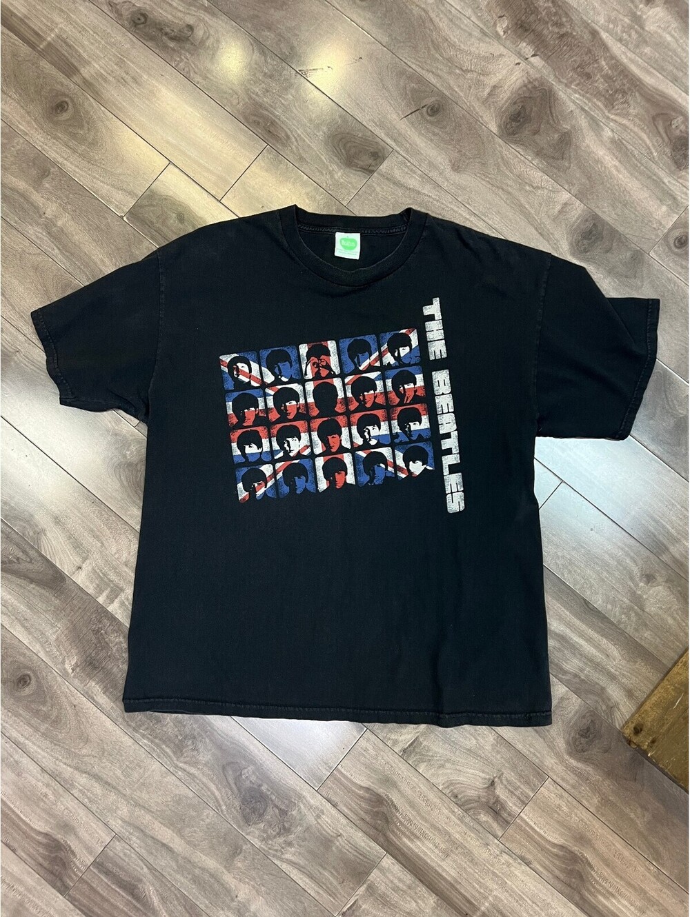 The Beatles Union Jack T-Shirt -Officially Licensed-Sz Large